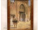 HST Orientalist Painting Door Rabat Morocco nineteenth