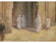 HST Orientalist Painting Door Rabat Morocco nineteenth