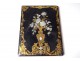 Black lacquered inlays inlays mother of pearl gilding flowers Napoleon III nineteenth