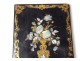 Black lacquered inlays inlays mother of pearl gilding flowers Napoleon III nineteenth