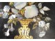 Black lacquered inlays inlays mother of pearl gilding flowers Napoleon III nineteenth