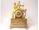 Gilt Bronze Clock Allegory Abondance Maritime Trade Charles X Nineteenth