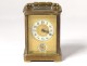 Clock officer travel clock gilt bronze clock nineteenth century