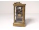 Clock officer travel clock gilt bronze clock nineteenth century