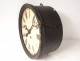 Clock station wall painted metal dial clock nineteenth century