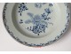 Hollow plate porcelain plate Company India white-blue flowers Kangxi 18th