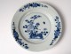 Hollow plate porcelain plate Company India white-blue flowers Kangxi 18th