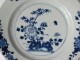 Hollow plate porcelain plate Company India white-blue flowers Kangxi 18th