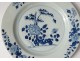 2 plates china china company India white blue bamboo flowers Kangxi 18th