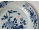 2 plates china china company India white blue bamboo flowers Kangxi 18th