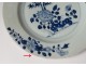 2 plates china china company India white blue bamboo flowers Kangxi 18th