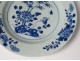 2 plates china china company India white blue bamboo flowers Kangxi 18th