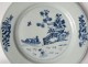 2 plates china china company India white blue bamboo flowers Kangxi 18th