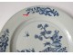 2 plates china china company India white blue bamboo flowers Kangxi 18th