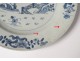 2 plates china china company India white blue bamboo flowers Kangxi 18th