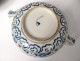 Dutch earthenware soup tureen Delft white-blue birds flowers eighteenth century