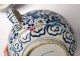 Dutch earthenware soup tureen Delft white-blue birds flowers eighteenth century