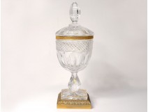 Baccarat St Louis gilt cut crystal cutter gilt bronze nineteenth