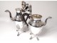 Service coffee tea Empire solid silver Minerva Orfèvrerie Marais 2536gr XXè