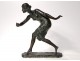 Bronze sculpture Francesco La Monaca woman dancer Valsuani twentieth century