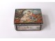 Sterling silver fly box miniature scene gallant Boucher landscapes 18th