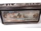 Sterling silver fly box miniature scene gallant Boucher landscapes 18th