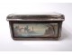 Sterling silver fly box miniature scene gallant Boucher landscapes 18th