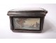 Sterling silver fly box miniature scene gallant Boucher landscapes 18th