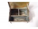 Sterling silver fly box miniature scene gallant Boucher landscapes 18th