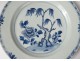 2 plates china china company India white blue bamboo flowers Kangxi 18th