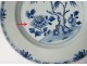 2 plates china china company India white blue bamboo flowers Kangxi 18th