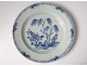 2 plates china china company India white blue bamboo flowers Kangxi 18th