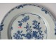 2 plates china china company India white blue bamboo flowers Kangxi 18th