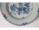 2 plates china china company India white blue bamboo flowers Kangxi 18th