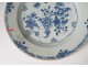 2 plates china china company India white blue bamboo flowers Kangxi 18th