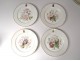 Table service 23 porcelain plates Sèvres flowers Napoleon III XIXth