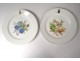 Table service 23 porcelain plates Sèvres flowers Napoleon III XIXth