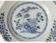 Hollow plate porcelain plate Company India white-blue garden Kangxi 18th