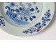 Hollow plate porcelain plate Company India white-blue garden Kangxi 18th