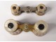 2 binoculars of mother-of-pearl gold brass nineteenth century