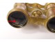 2 binoculars of mother-of-pearl gold brass nineteenth century