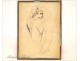 Woman drawing elegant Paris Marco Vetel twentieth