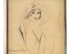 Woman drawing elegant Paris Marco Vetel twentieth