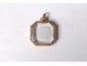 Sterling silver 18 carat gold crystal photo pendant cut 19th century