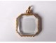 Sterling silver 18 carat gold crystal photo pendant cut 19th century