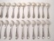 12 cutlery solid silver Louis XV Minerve Henin &amp; Cie monogram 2020gr 19th