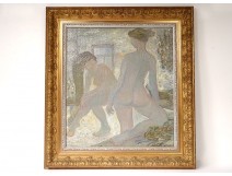 HST painting nude women toilet N. Bogorodskaia Russian school twentieth century