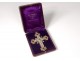 Prelatice pectoral cross bishop silver vermeil Minerva goldsmith Le Roux 19th