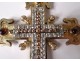 Prelatice pectoral cross bishop silver vermeil Minerva goldsmith Le Roux 19th