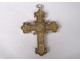 Prelatice pectoral cross bishop silver vermeil Minerva goldsmith Le Roux 19th